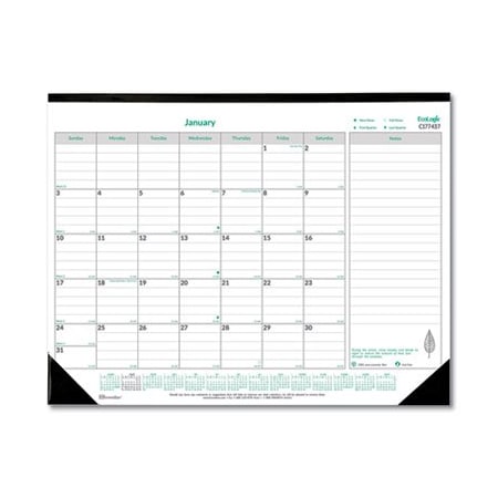 Rediform Brownline, ECOLOGIX MONTHLY DESK PAD CALENDAR, 22 X 17, 2021 C177437